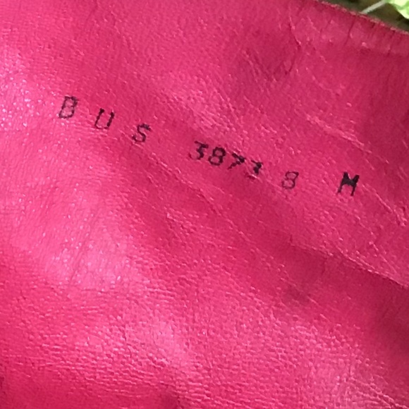 Vintage Charles Jourdan suede with pink leather knee boots - Picture 5 of 9